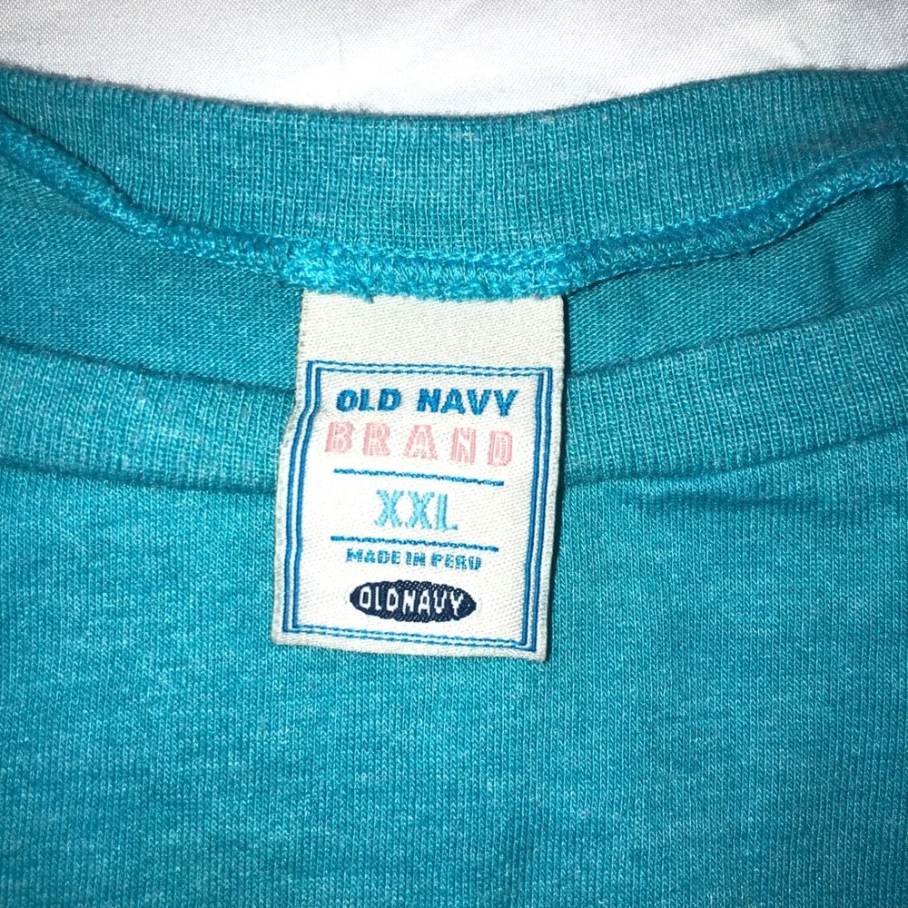 Old Navy Swim Team Graphic Sleeveless Muscle Tee Teal XXL Kids Girls